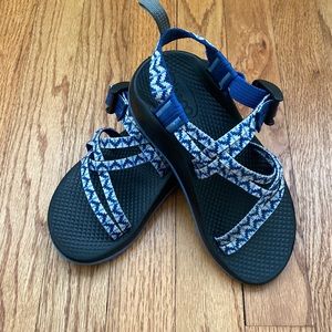 Chaco ZX/1 Ecotread Sandals: color- blue: kids size-1